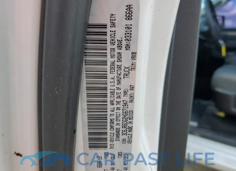 3C6JR6DG2HG671947# 12