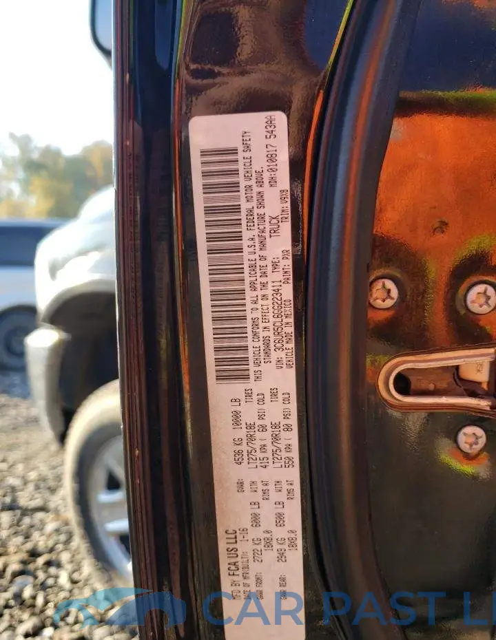 3C6UR5CL6GG223411# 12