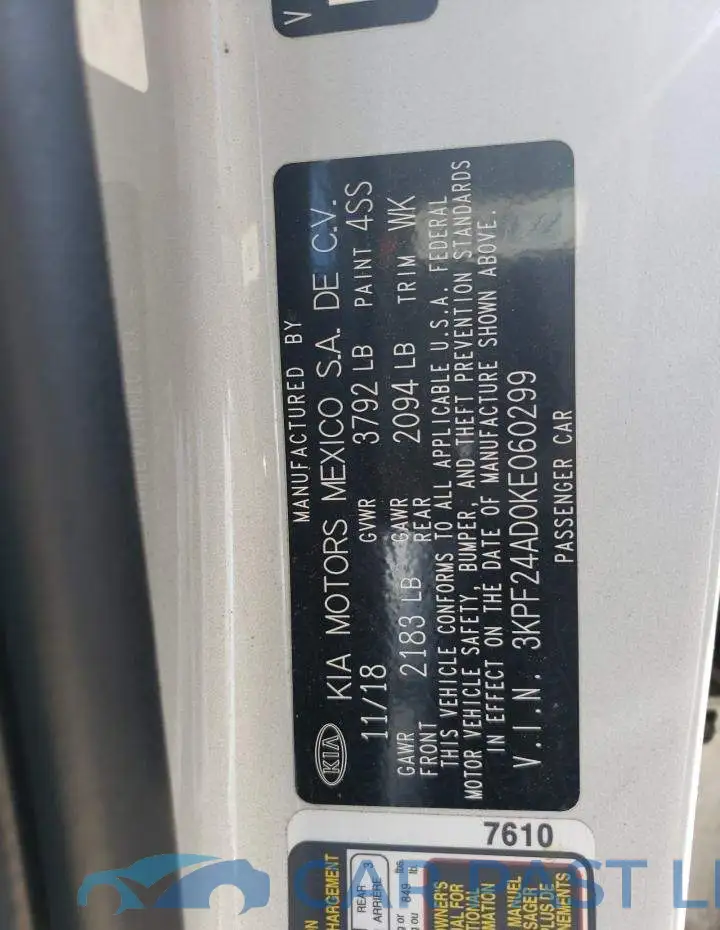 3KPF24AD0KE060299# 12