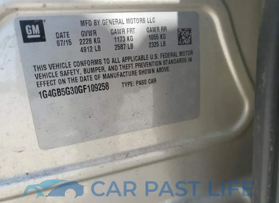 1G4GB5G30GF109258# 12