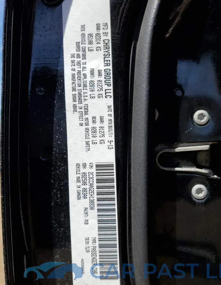 2C3CCAAG2EH138930# 13