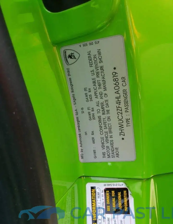 ZHWUC2ZF4HLA06819# 12