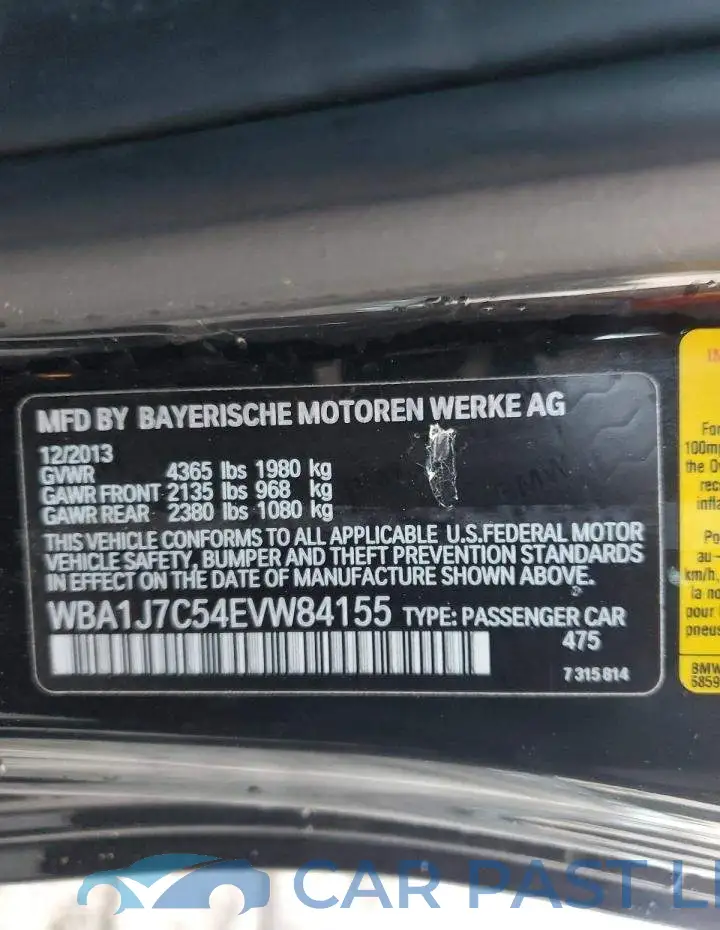 WBA1J7C54EVW84155# 12