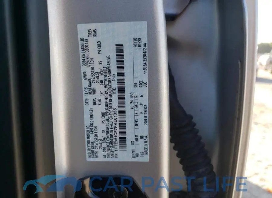 1FTEW1CF7FKE81355# 12
