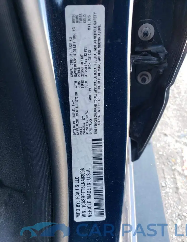 1C6SRFFT8LN408098# 12