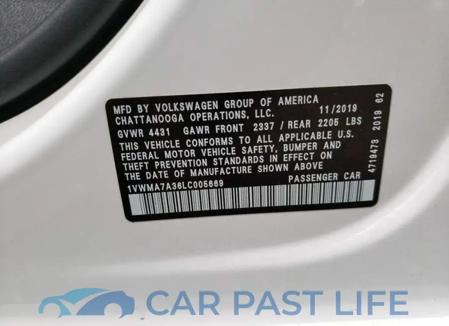 1VWMA7A36LC005669# 12