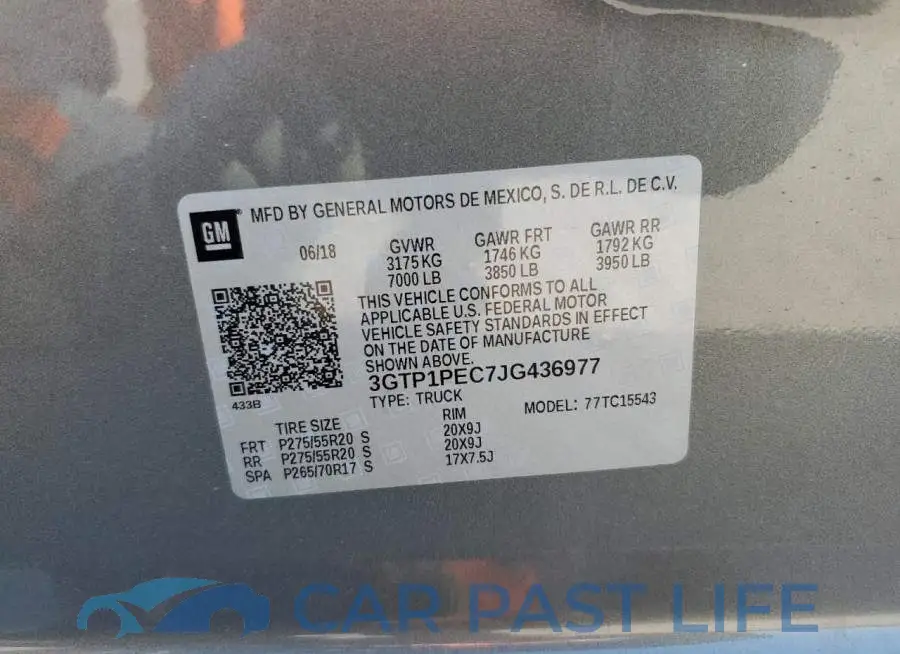 3GTP1PEC7JG436977# 13