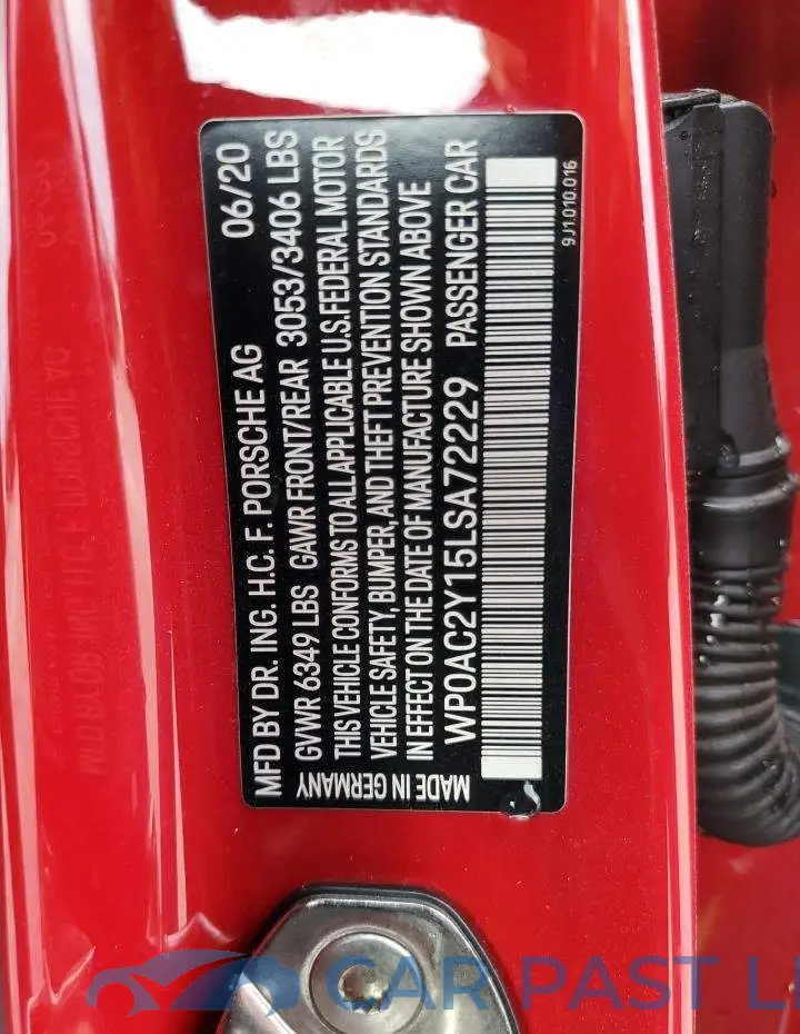 WP0AC2Y15LSA72229# 12