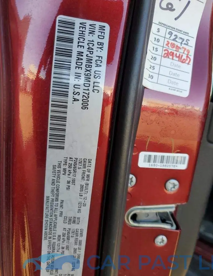 1C4PJMBX9MD172006# 13