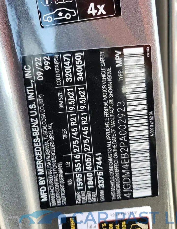 4JGDM4EB2PA002923# 13
