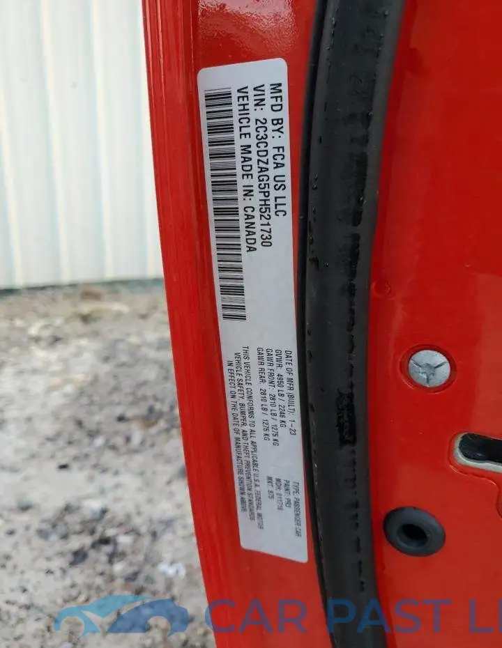 2C3CDZAG5PH521730# 12