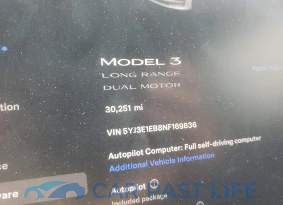 5YJ3E1EB8NF169836# 9