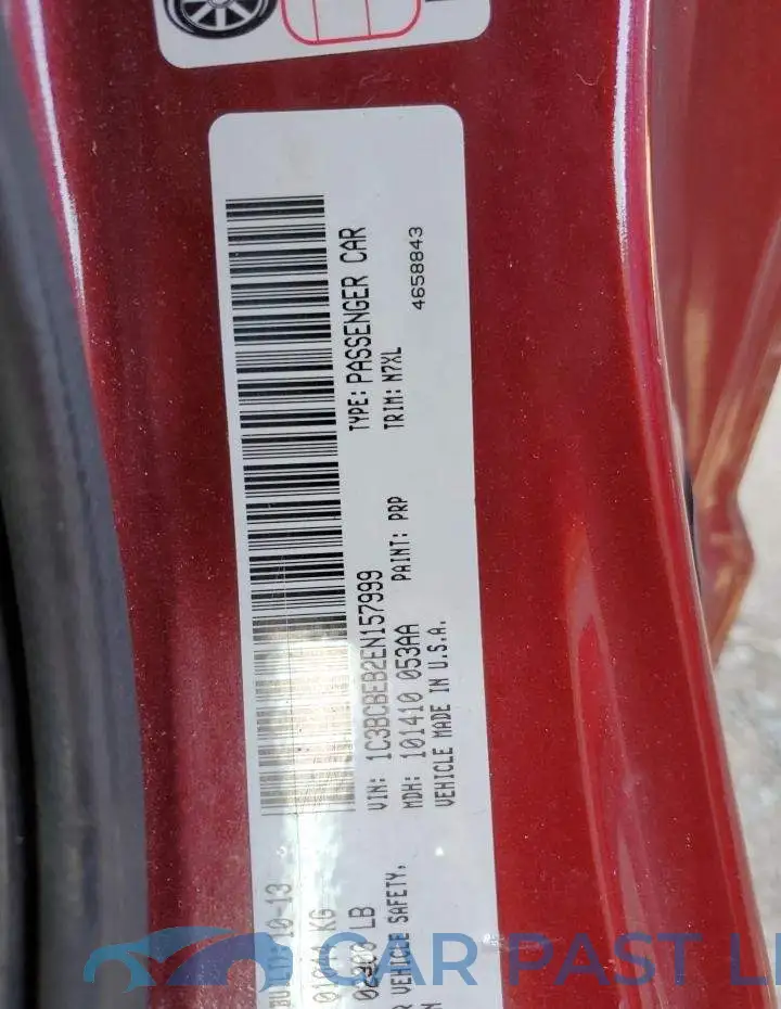1C3BCBEB2EN157999# 12