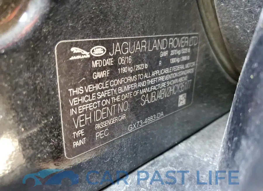 SAJBJ4BV2HCY35177# 12