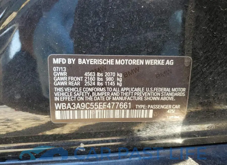 WBA3A9C55EF477661# 12
