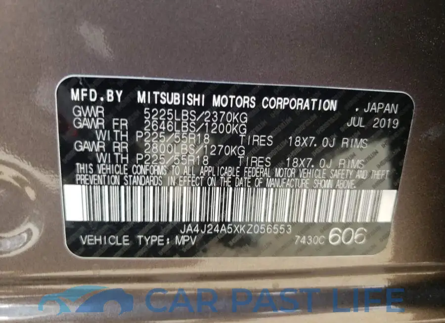 JA4J24A5XKZ056553# 13