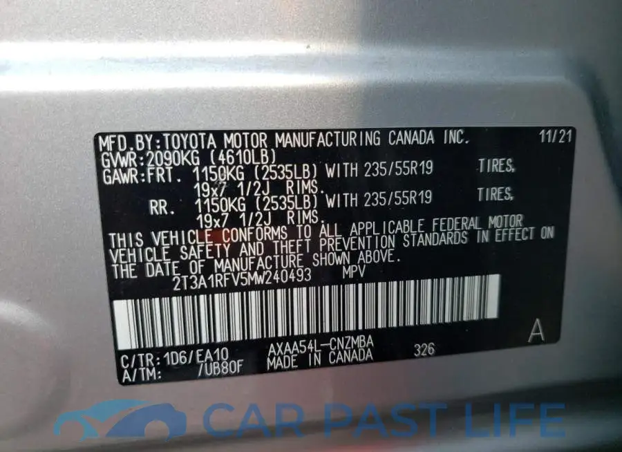 2T3A1RFV5MW240493# 13