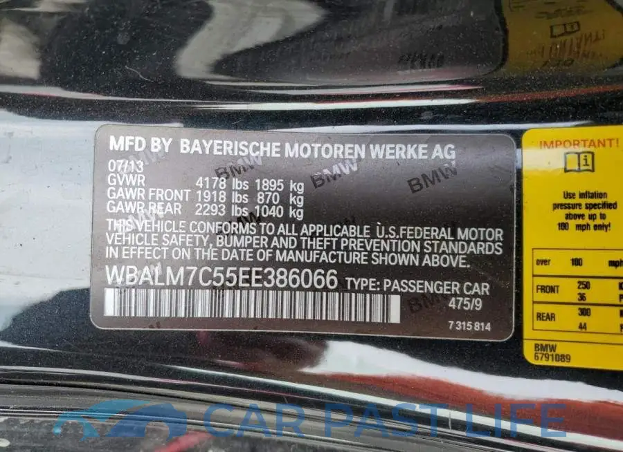 WBALM7C55EE386066# 12