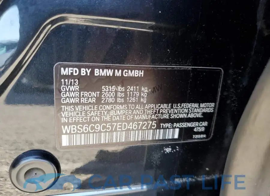 WBS6C9C57ED467275# 12