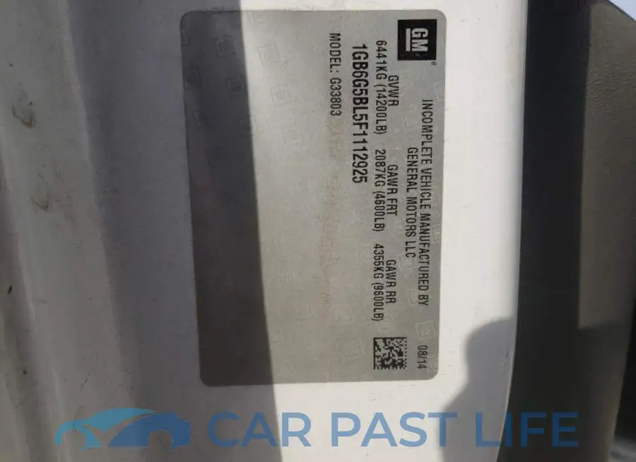 1GB6G5BL5F1112925# 13