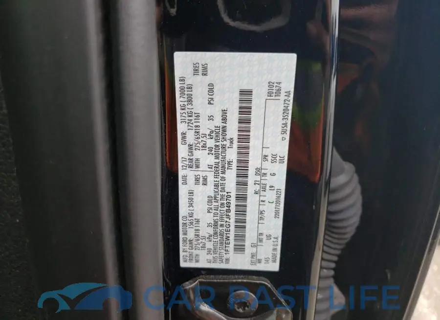 1FTEW1EG7JFB49701# 13