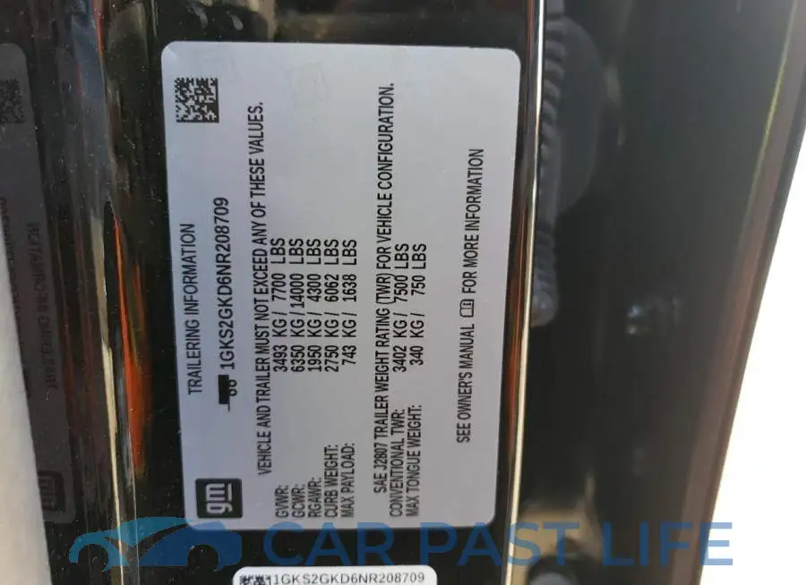 1GKS2GKD6NR208709# 13