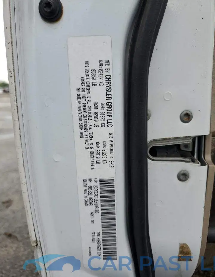 2C3CCAET2EH109189# 12