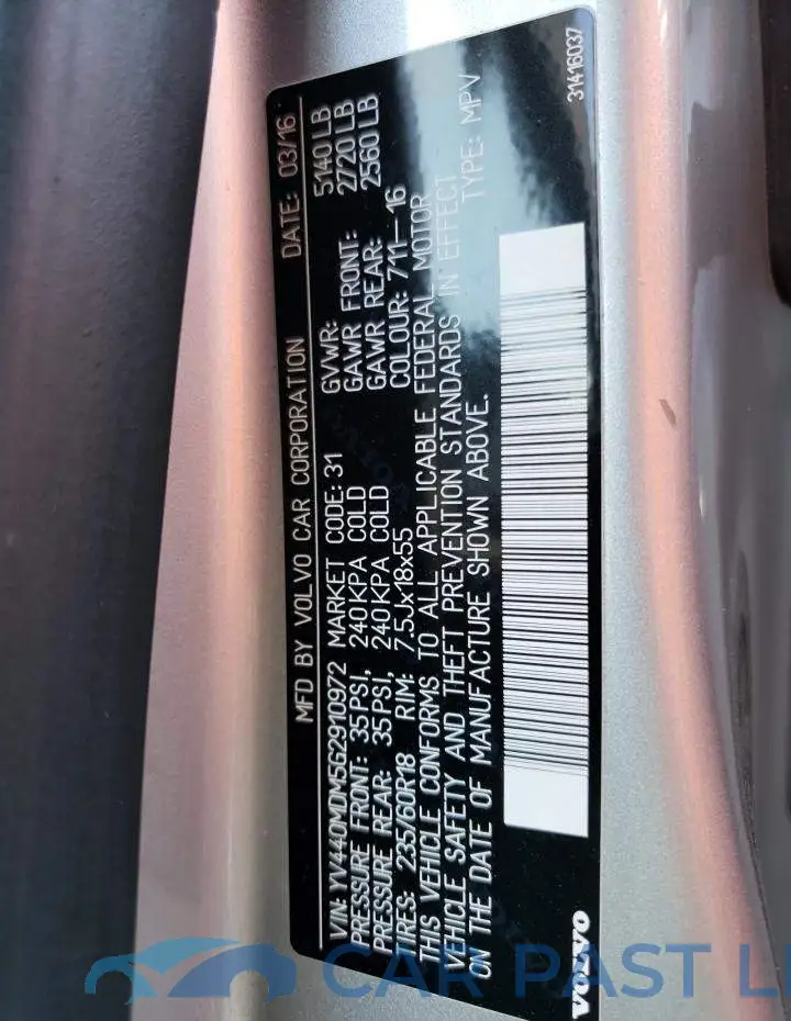 YV440MDM5G2910972# 13