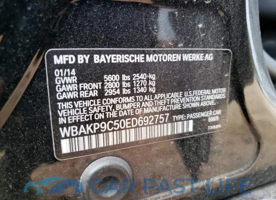WBAKP9C50ED692757# 12