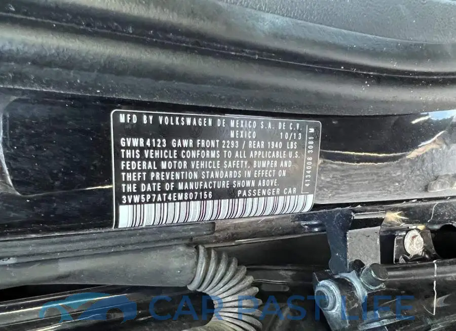 3VW5P7AT4EM807156# 10