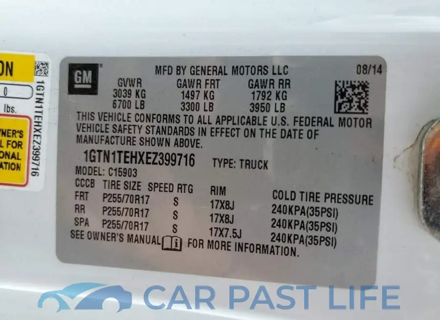 1GTN1TEHXEZ399716# 12