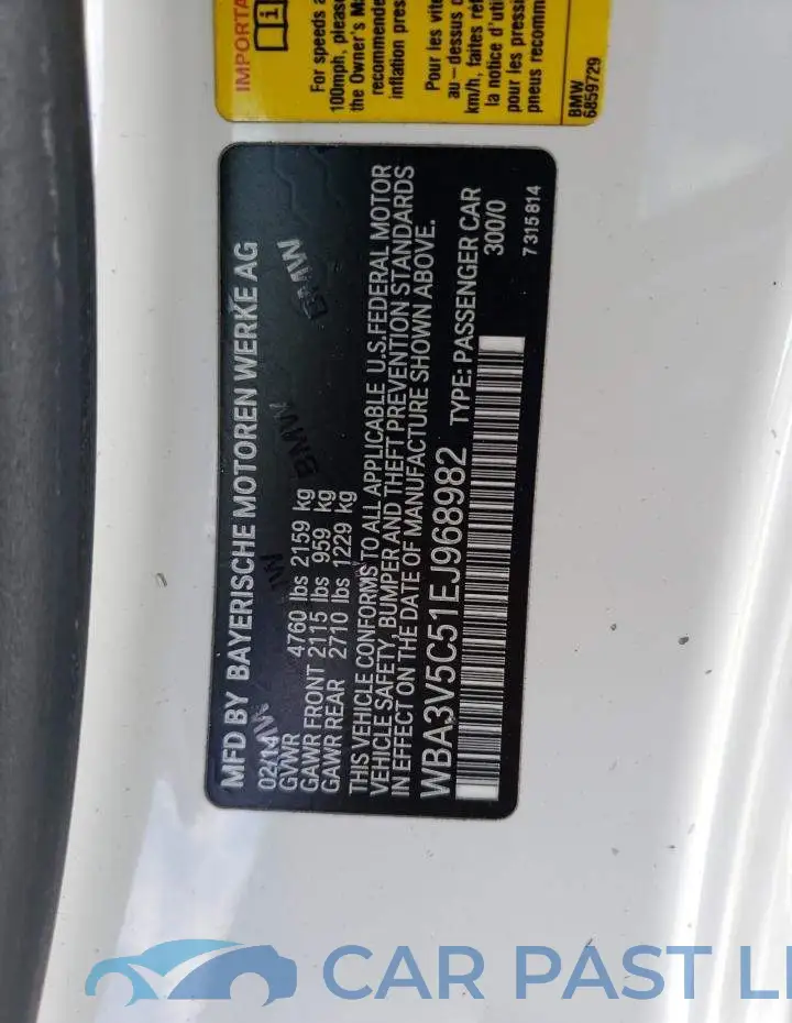 WBA3V5C51EJ968982# 13