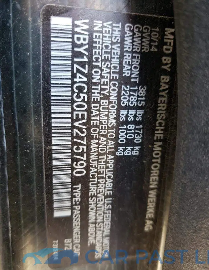 WBY1Z4C50EV275790# 13