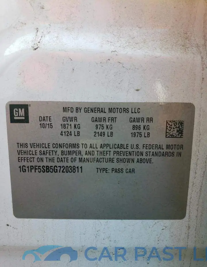 1G1PF5SB5G7203811# 12