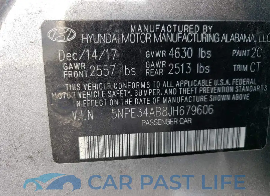 5NPE34AB8JH679606# 12