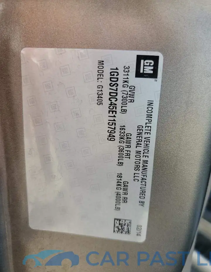 1GDS7DC45E1157949# 13