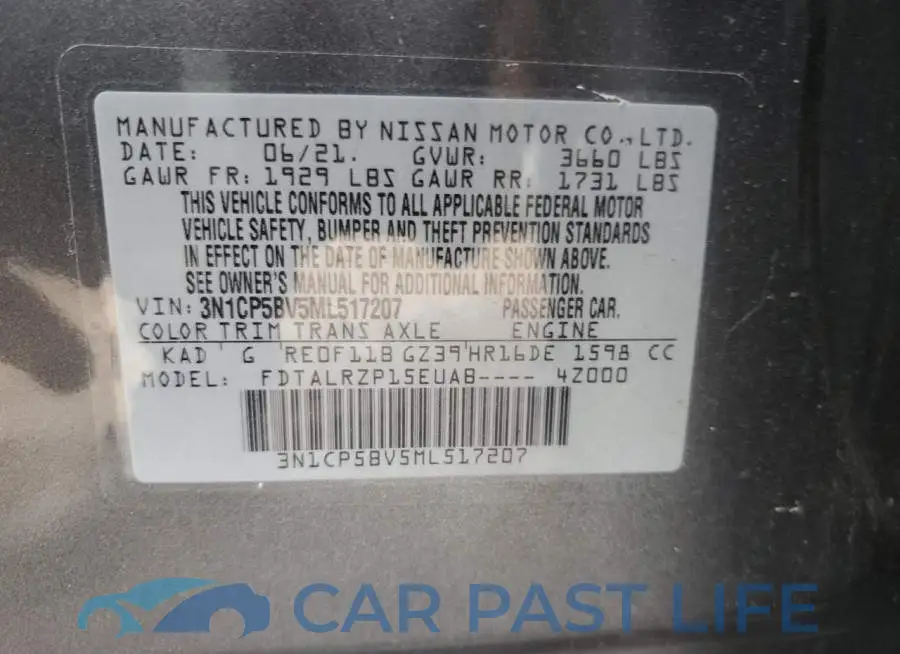 3N1CP5BV5ML517207# 13