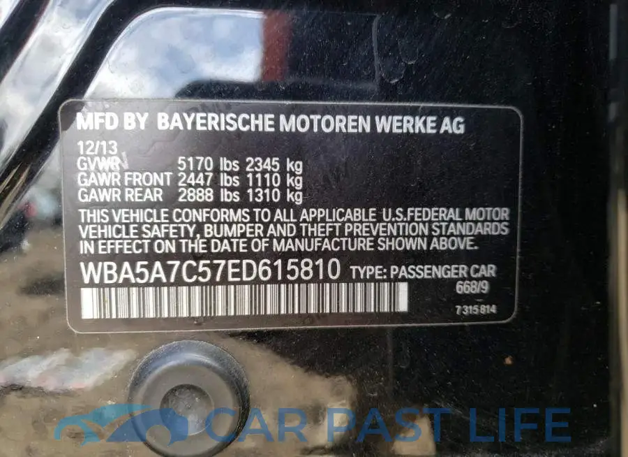 WBA5A7C57ED615810# 12
