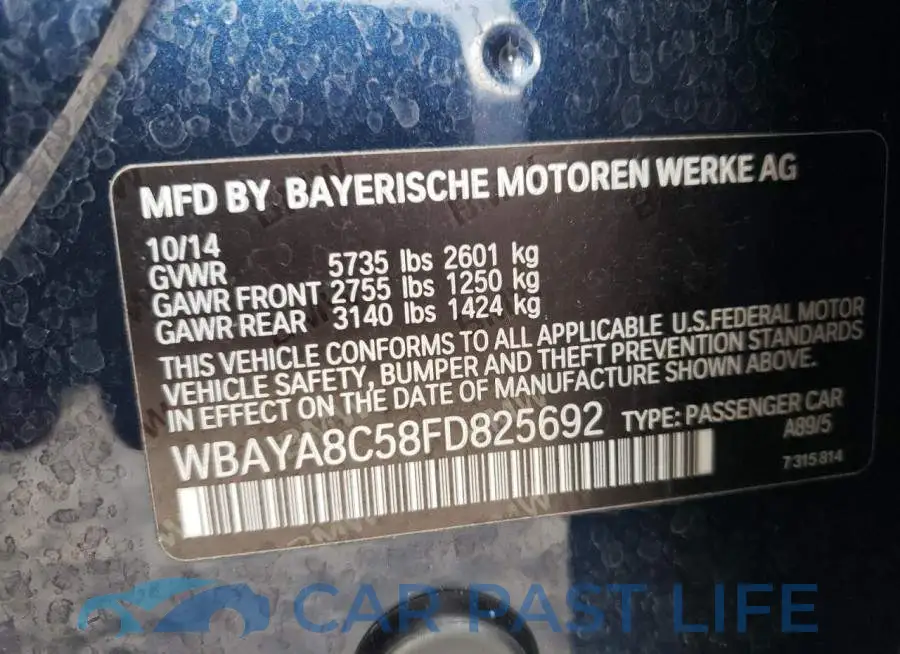 WBAYA8C58FD825692# 12