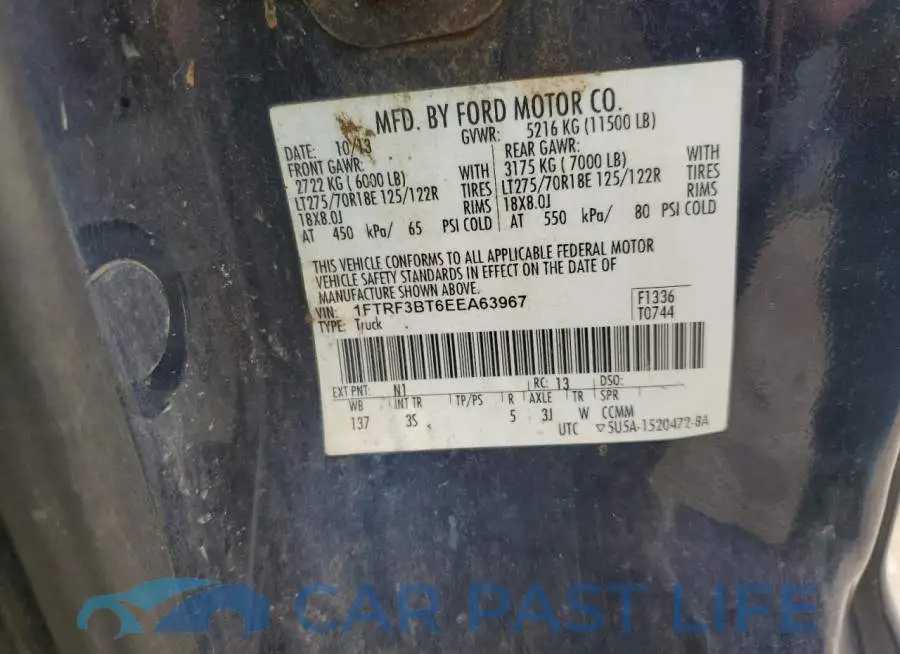 1FTRF3BT6EEA63967# 13
