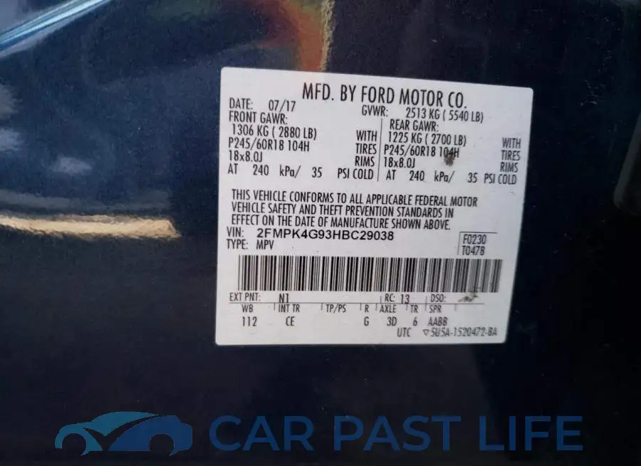 2FMPK4G93HBC29038# 12