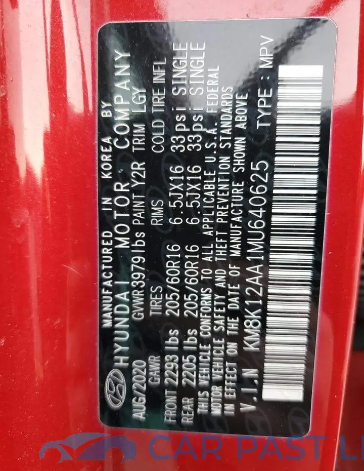 KM8K12AA1MU640625# 12