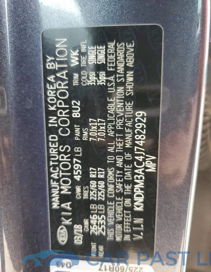 KNDPM3AC4J7482929# 12