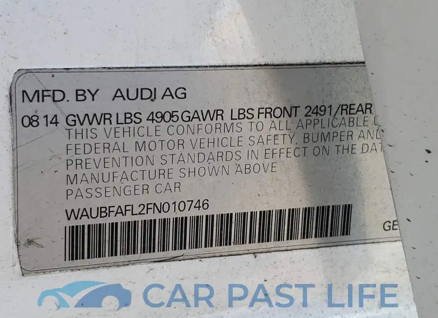 WAUBFAFL2FN010746# 12