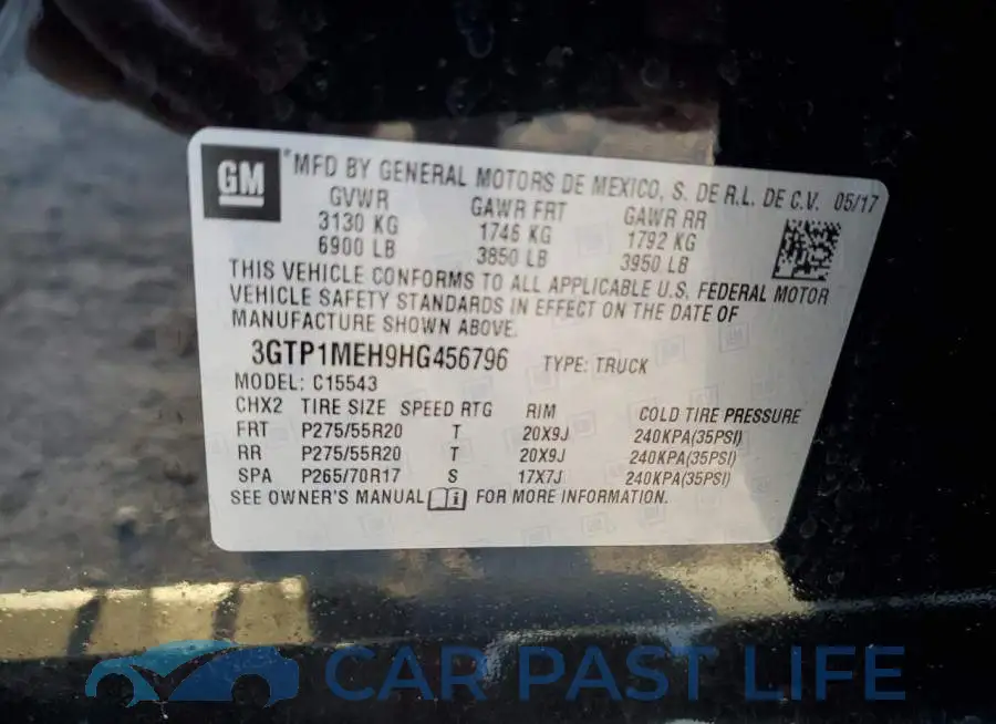 3GTP1MEH9HG456796# 12