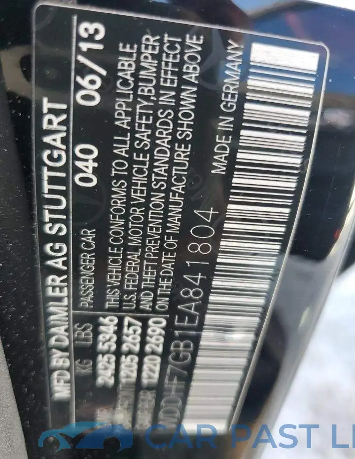 WDDHF7GB1EA841804# 13