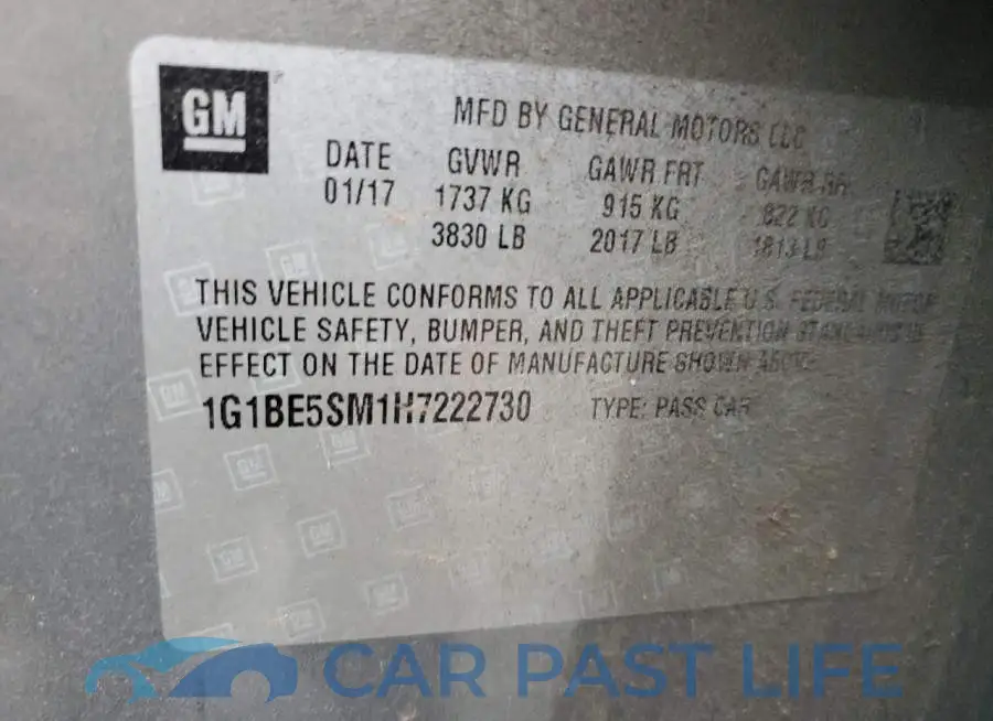 1G1BE5SM1H7222730# 13