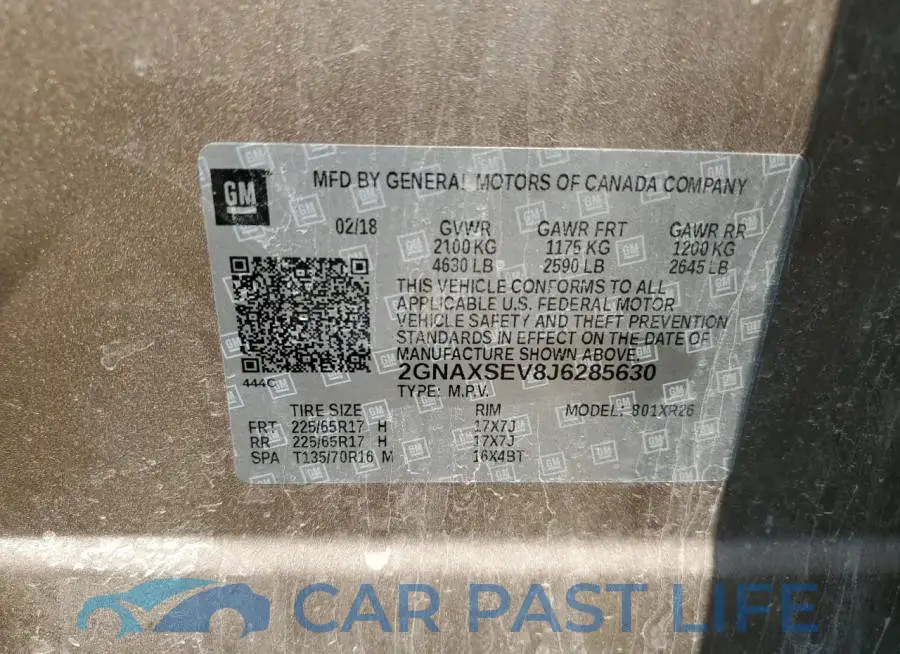 2GNAXSEV8J6285630# 13