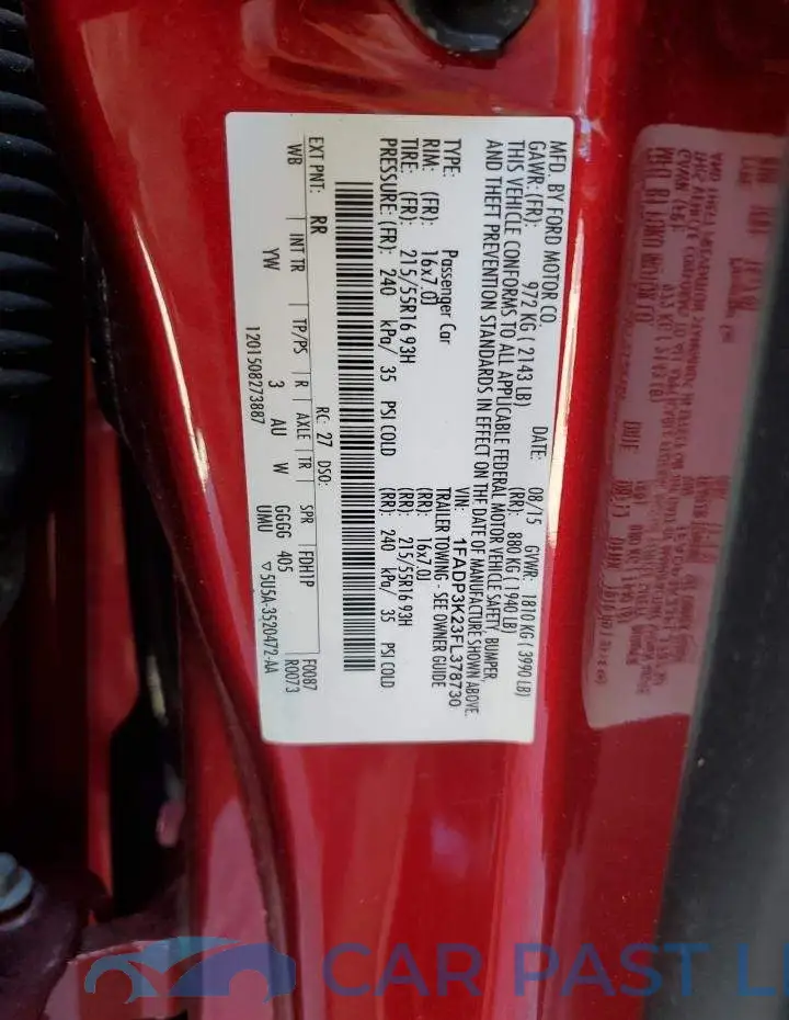 1FADP3K23FL378730# 10