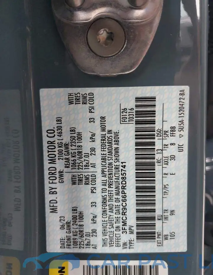 3FMCR9C66PRD85741# 13